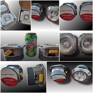 BlurredVision " Titanium Bullet Super Tweeter 8 Ohm Chrome, 1.5" VC Pro audio.